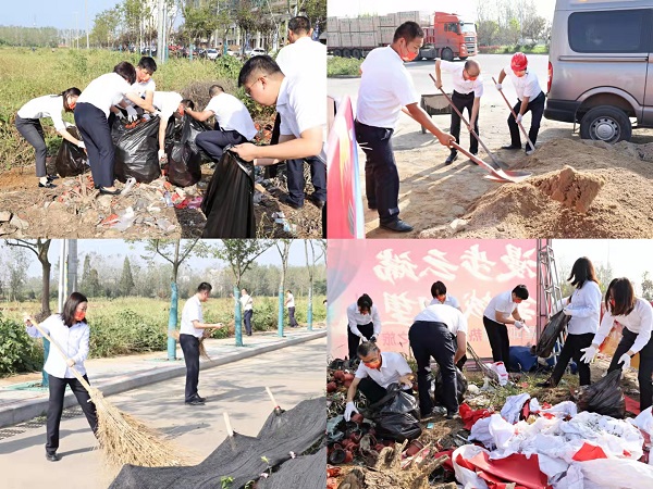 霍邱項(xiàng)目開展“衛(wèi)生大掃除，黨員我先行”主題活動(dòng)