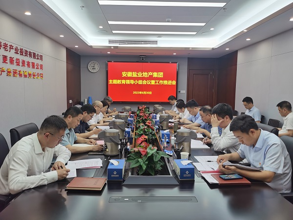 安徽鹽業(yè)地產(chǎn)集團召開學習貫徹習近平新時代中國特色社會主義思想主題教育領(lǐng)導小組會議暨工作推進會